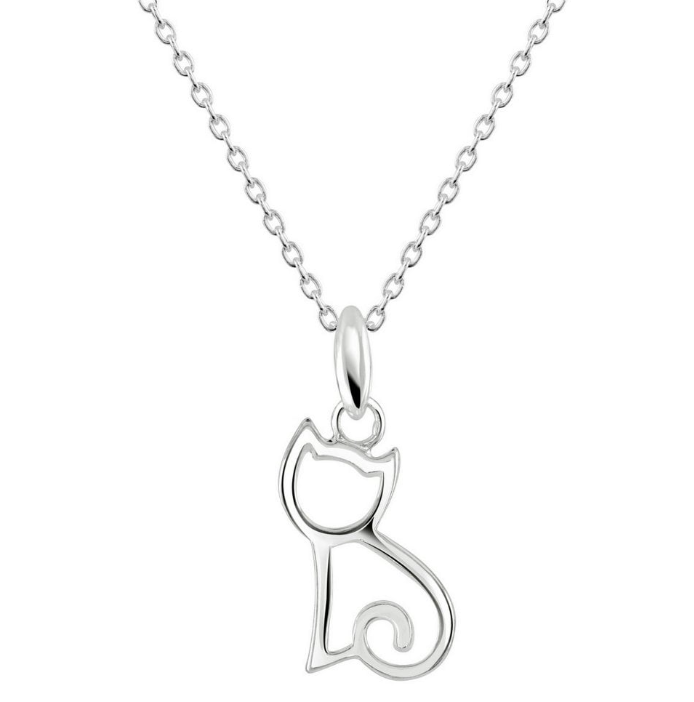 Dew Silver Kitten Necklace The Real Thing Jewellery