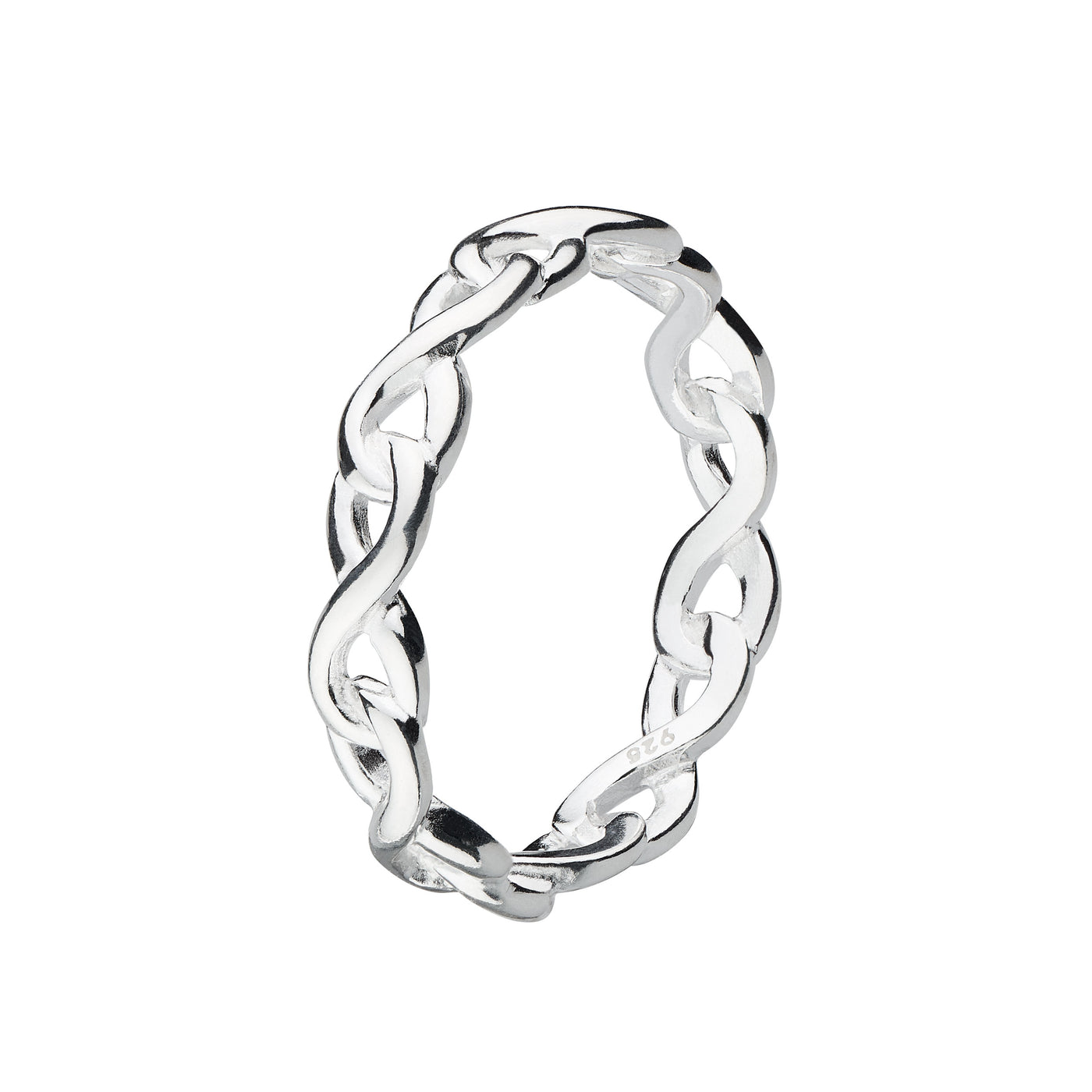 Dew Silver Infinity Link Ring