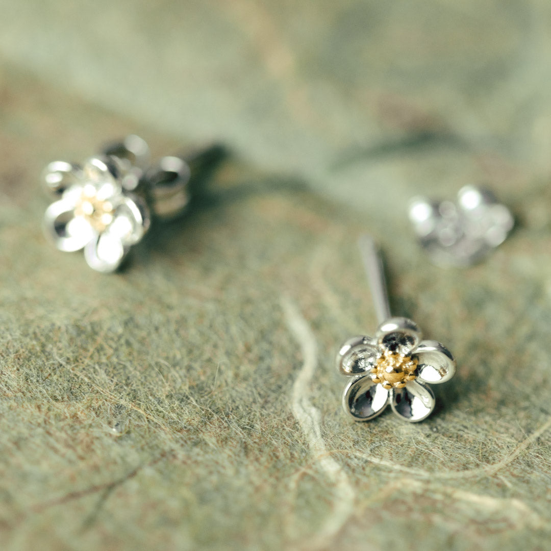 Kit Heath Blossom Flower Stud Earrings