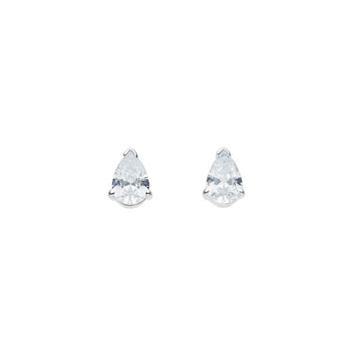 Dew Tear Drop Crystal Stud Earrings