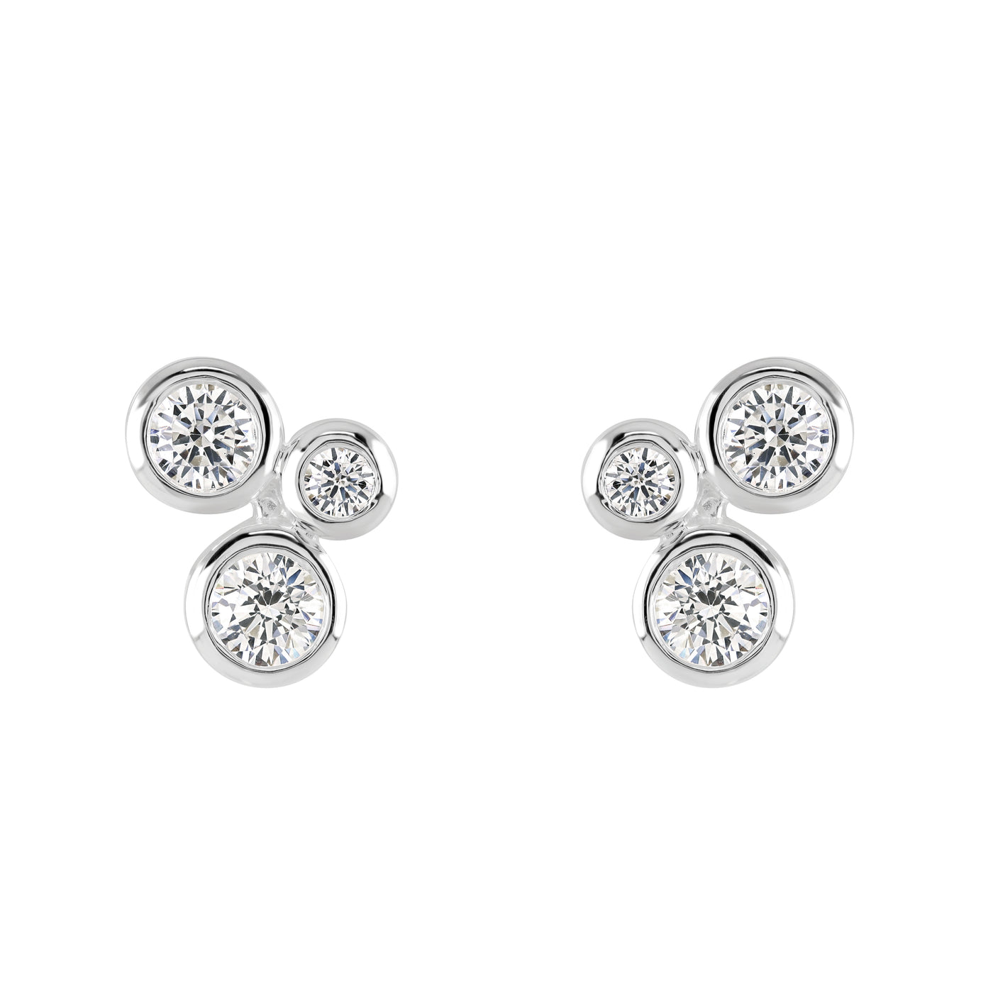 Dew Bubble Crystal Stud Earrings