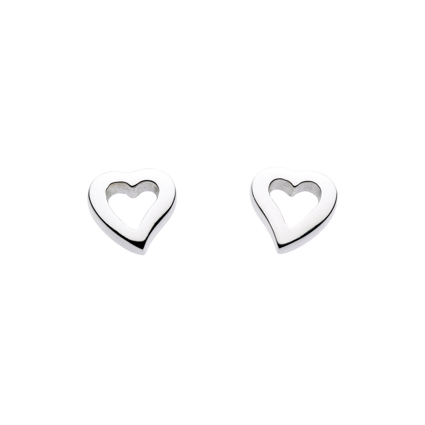 Dew Open Heart Stud Earrings