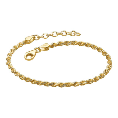 Dew Gold Rope Twist Bracelet