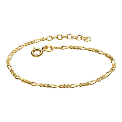 Dew Gold Figaro Bracelet
