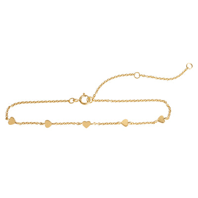 Dew Gold Hearts Bracelet