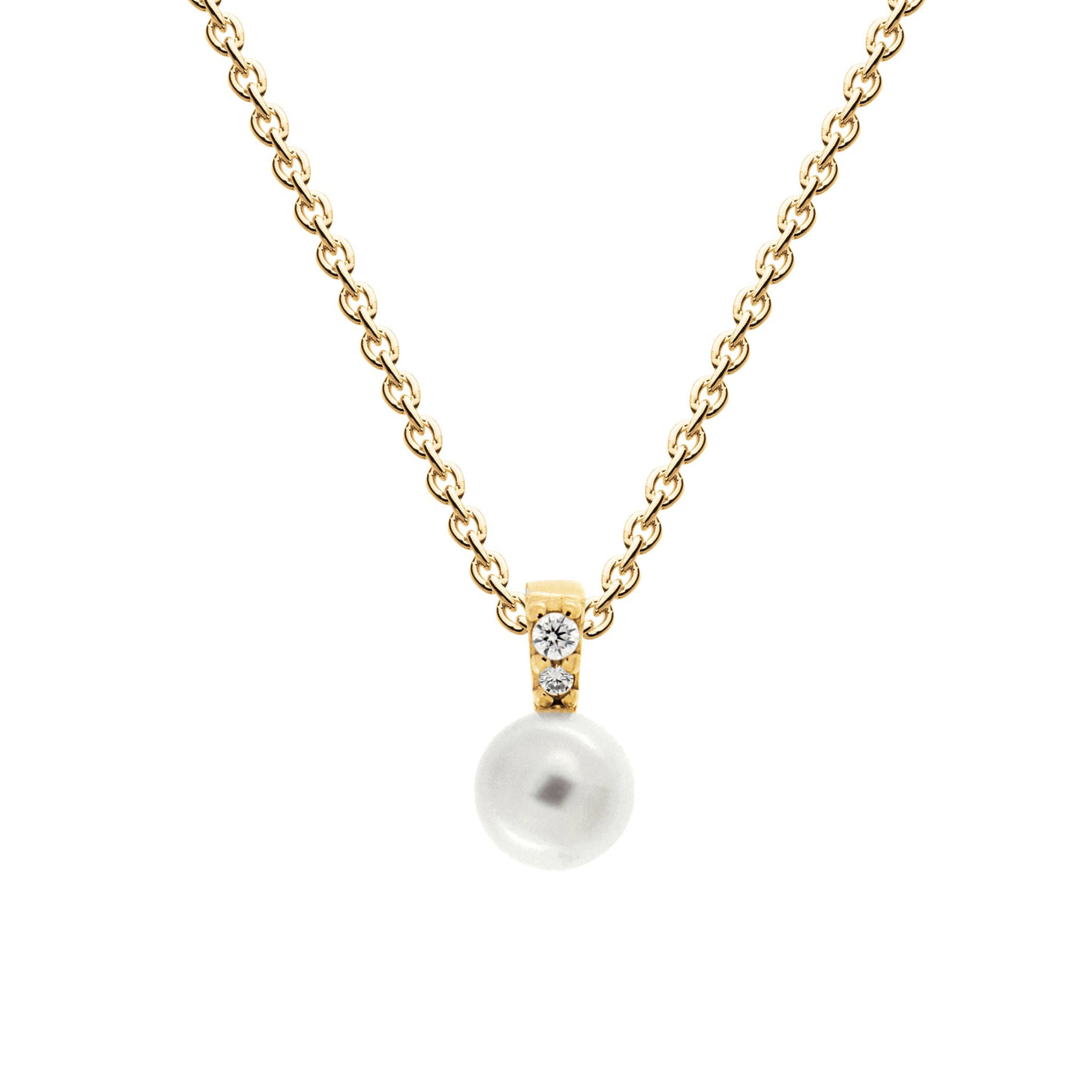 Dew Gold Pearl Crystal Pendant