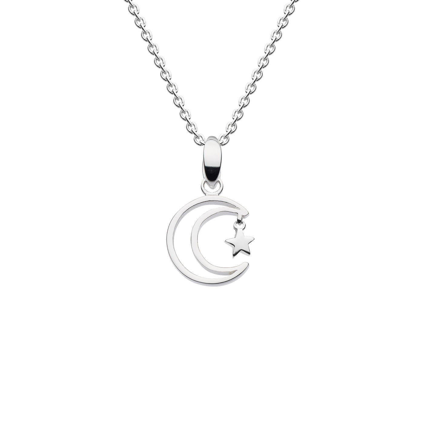 Dew Moon & Star Pendant