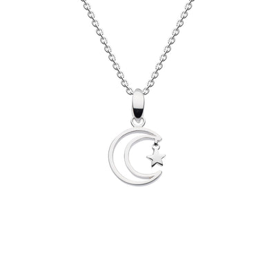 Dew Moon & Star Pendant