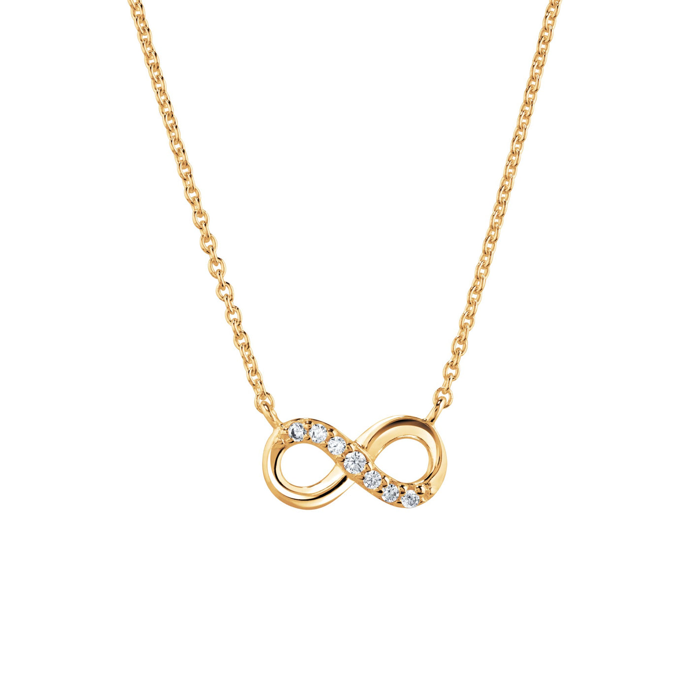 Dew Gold Infinity Necklace