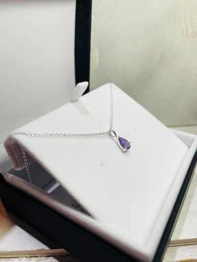 Teardrop Amethyst Pendant