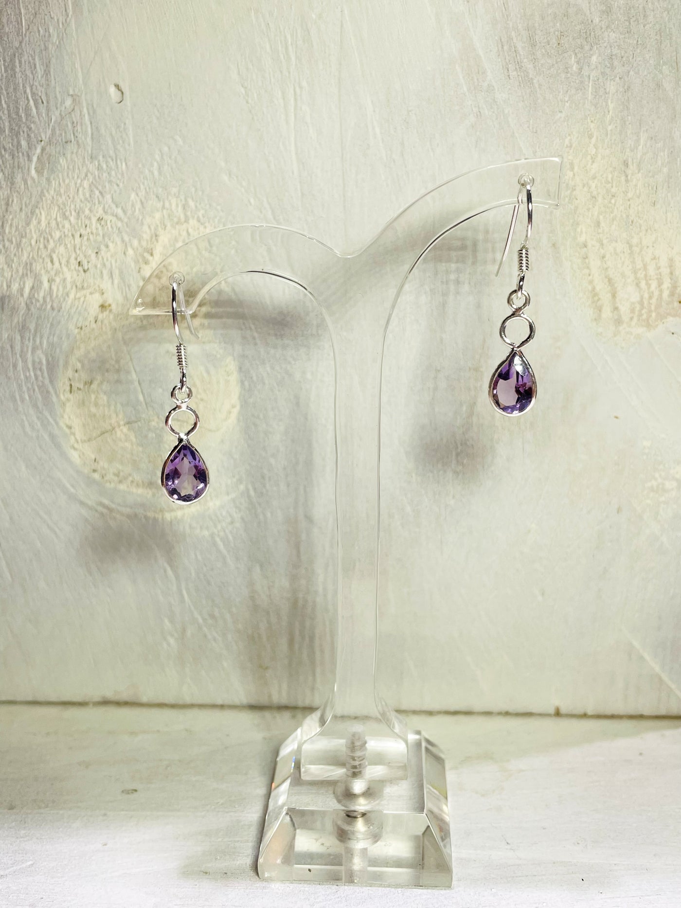 Amethyst Tear Drop Earrings