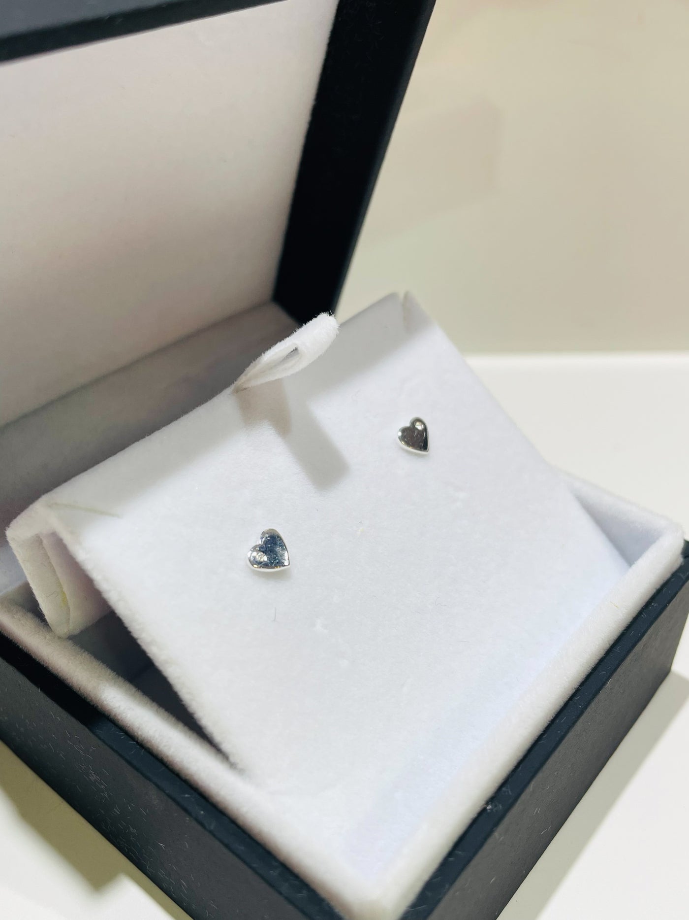 Sparkle Heart Stud Earrings