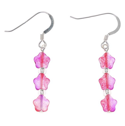 Carrie Elspeth Pink Twinkles Drop Earrings