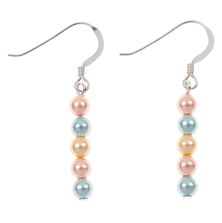 Carrie Elspeth Pastel Pearls Drop Earrings