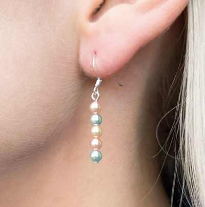 Carrie Elspeth Pastel Pearls Drop Earrings
