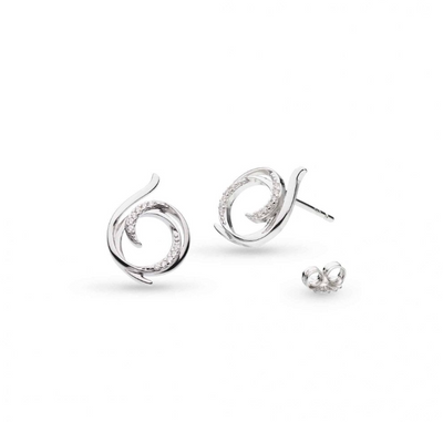 Kit Heath Entwine Helix Crystal Stud Earrings