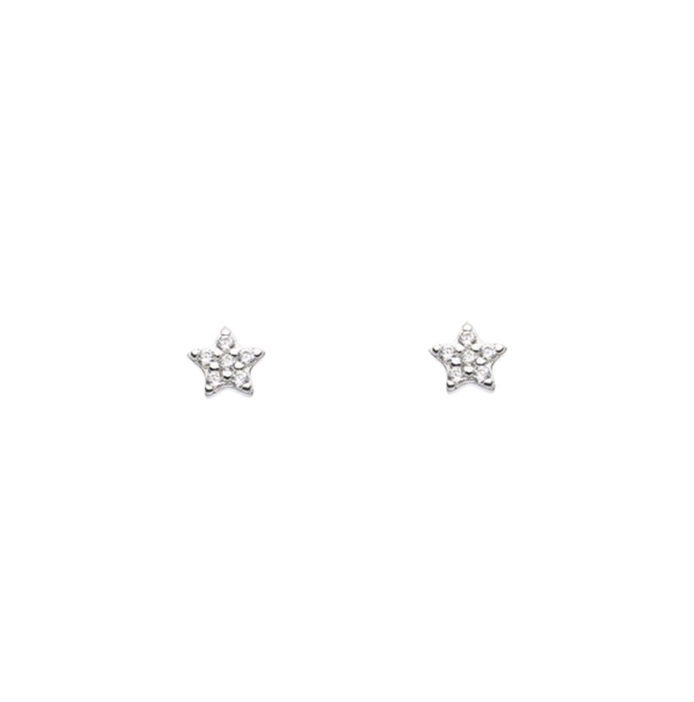 Dew Crystal Mini Star Stud Earrings