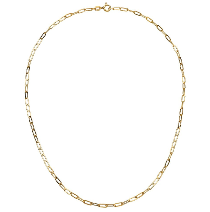 Dew Gold Paper Link chain Necklace