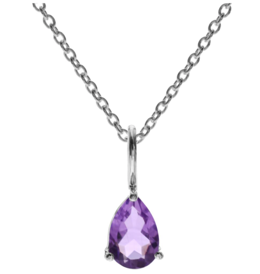 Teardrop Amethyst Pendant