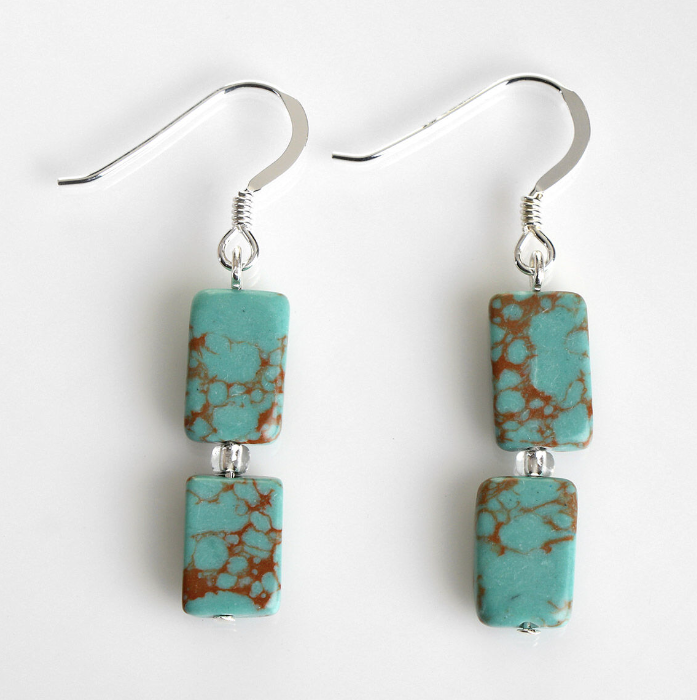 Carrie Elspeth Jade Mosaic Drop Earrings