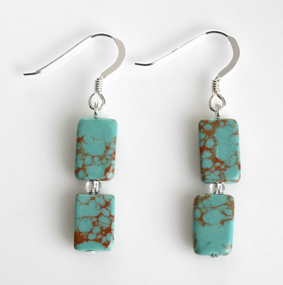 Carrie Elspeth Jade Mosaic Drop Earrings