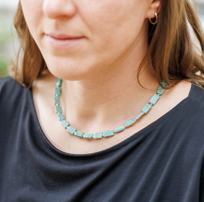 Carrie Elspeth Jade Mosaic Necklace