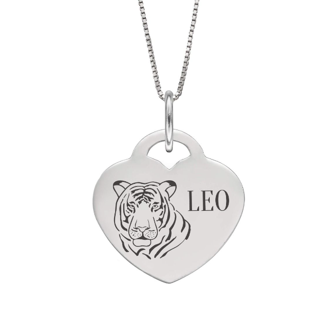 Engravable Heart Lock Pendant