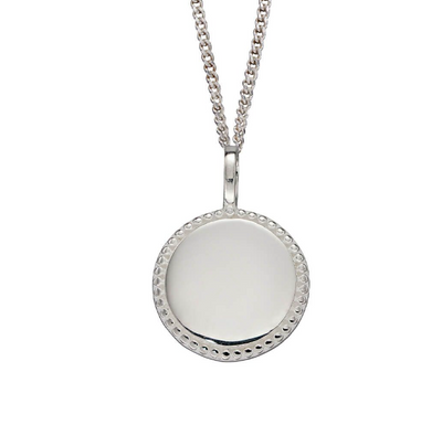 Engravable Bobble Disc Pendant