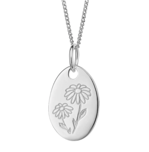 April Birth Flower Necklace