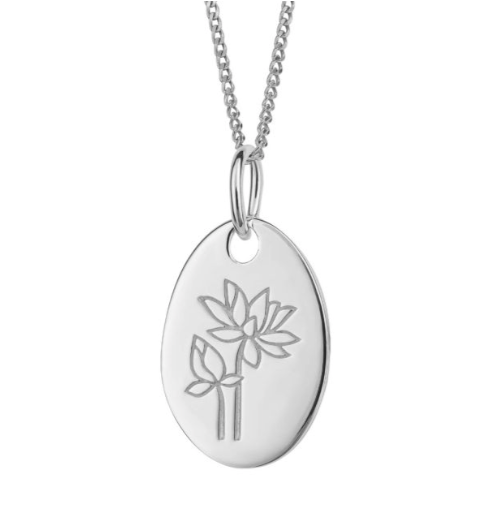 July Birth Flower Necklace