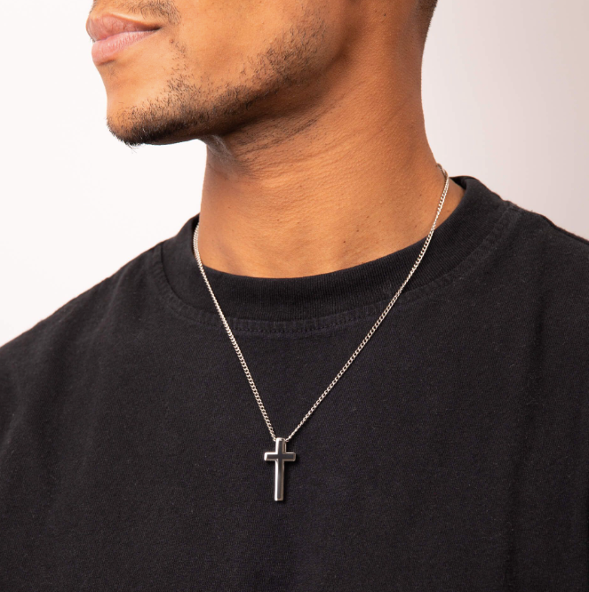 Fred Bennett Black Cross Necklace