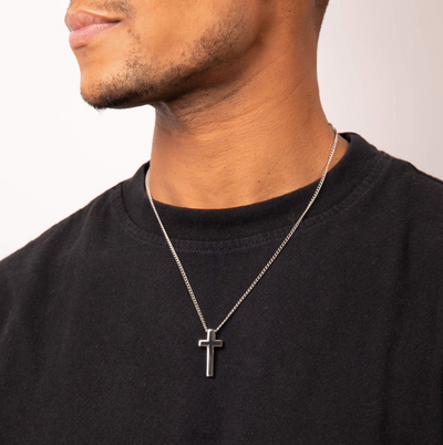 Fred Bennett Black Cross Necklace