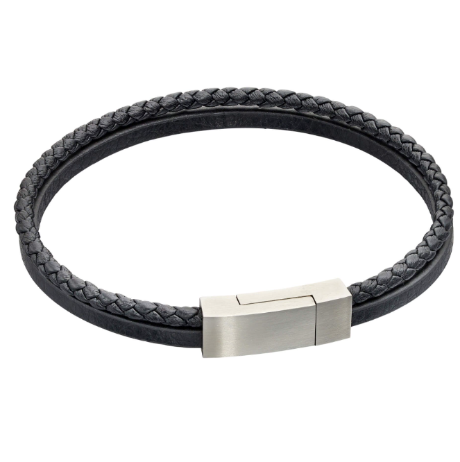 Fred Bennett Double Leather Bracelet