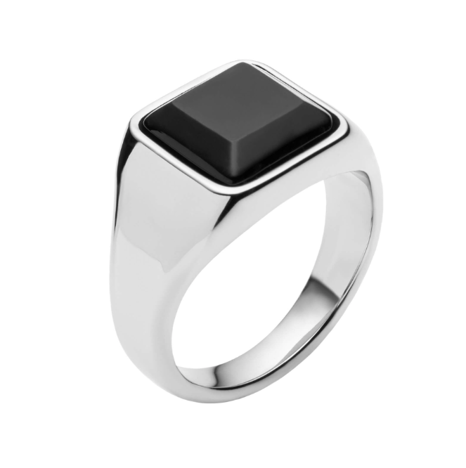 Fred Bennett Black Onyx Signet Ring