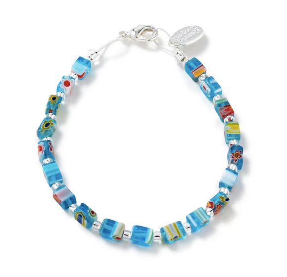 Carrie Elspeth Turquoise Millefiori Bracelet