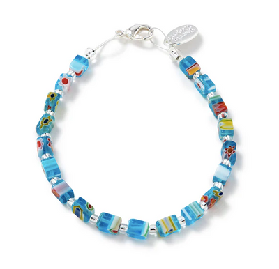 Carrie Elspeth Turquoise Millefiori Bracelet