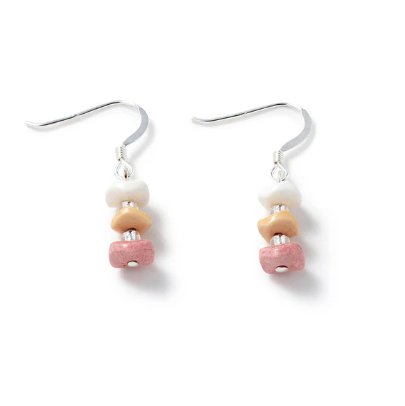Carrie Elspeth Summer Waves Agate Drop Earrings
