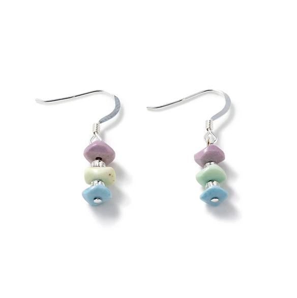 Carrie Elspeth Summer Waves Agate Drop Earrings