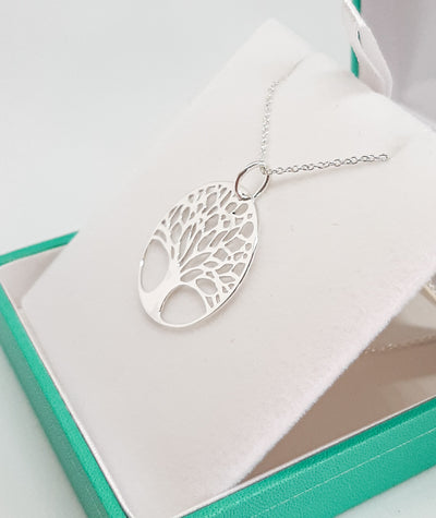 Silver Large Tree of Wisdom Pendant