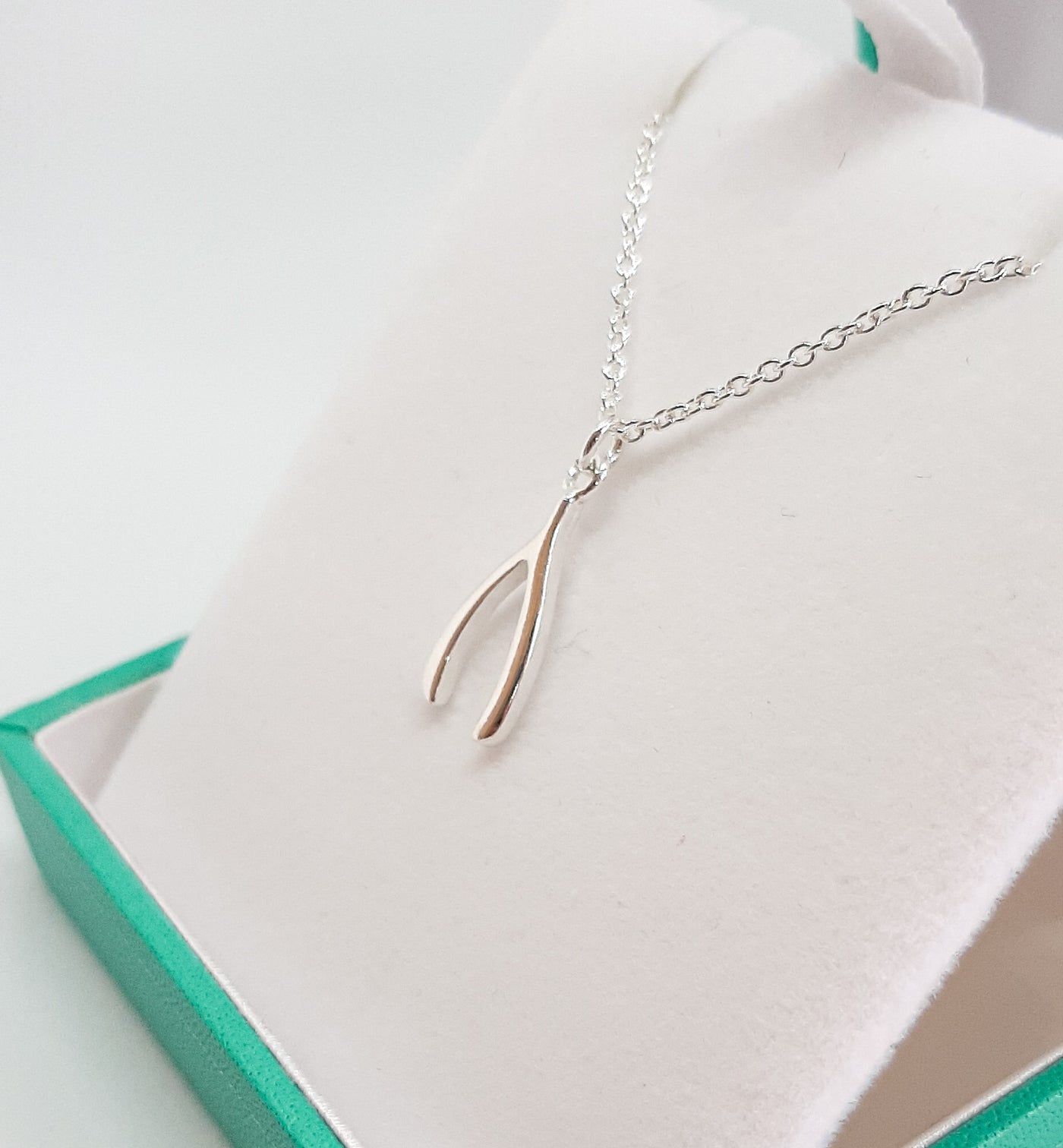 Silver Wishbone Necklace