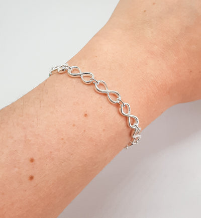 Silver Infinity Link Bracelet