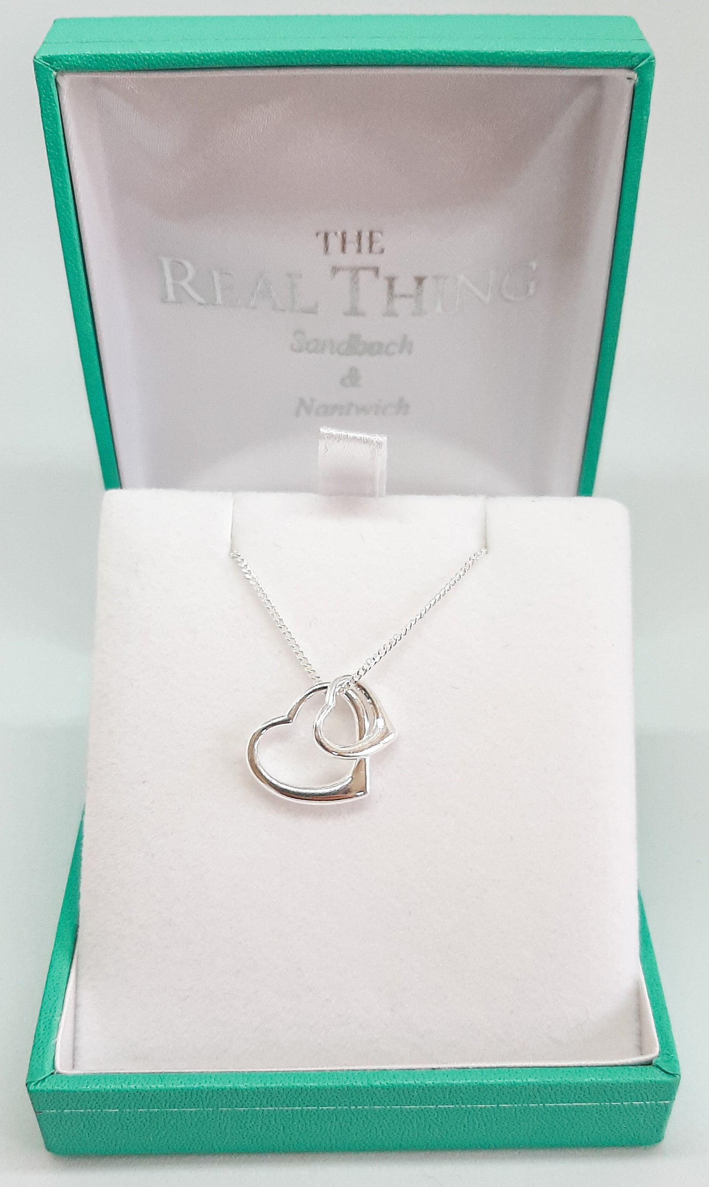 Silver Double Heart Pendant