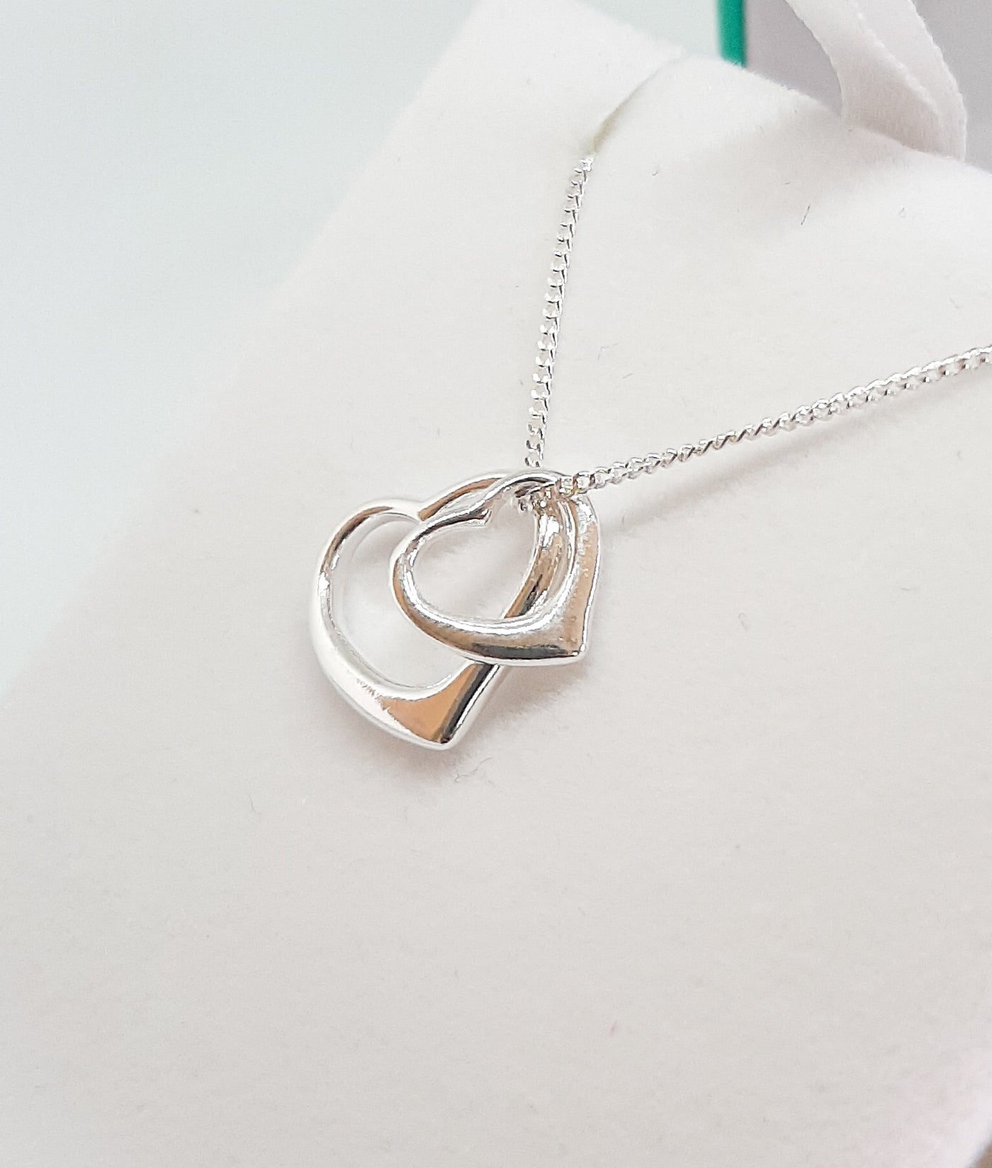 Silver Double Heart Pendant