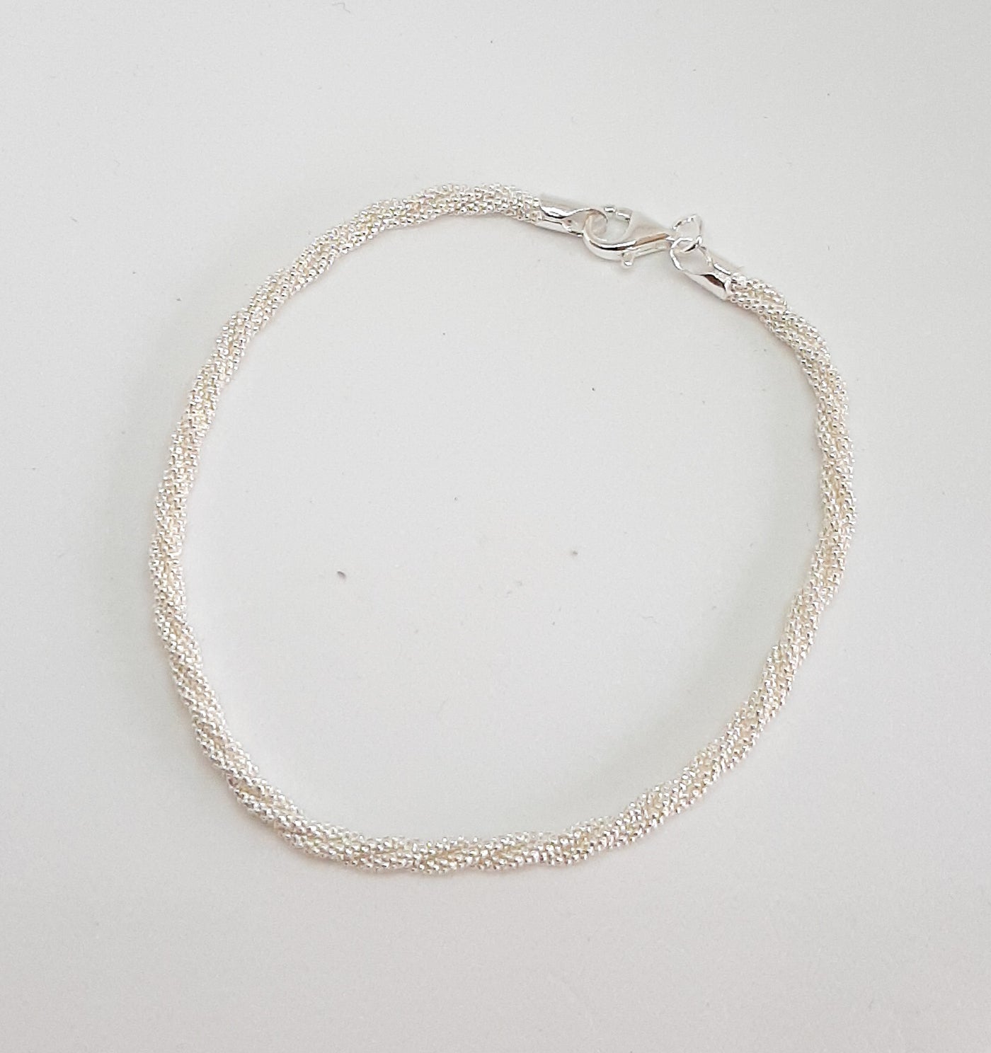 Silver Plaited Mesh Bracelet