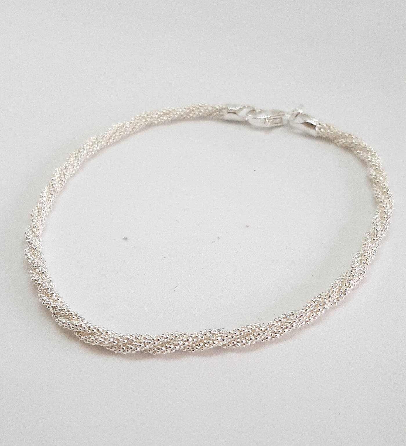 Silver Plaited Mesh Bracelet