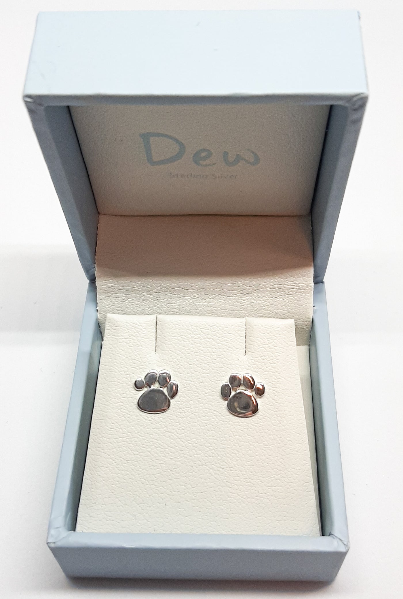 Dew Paw Print Stud Earrings