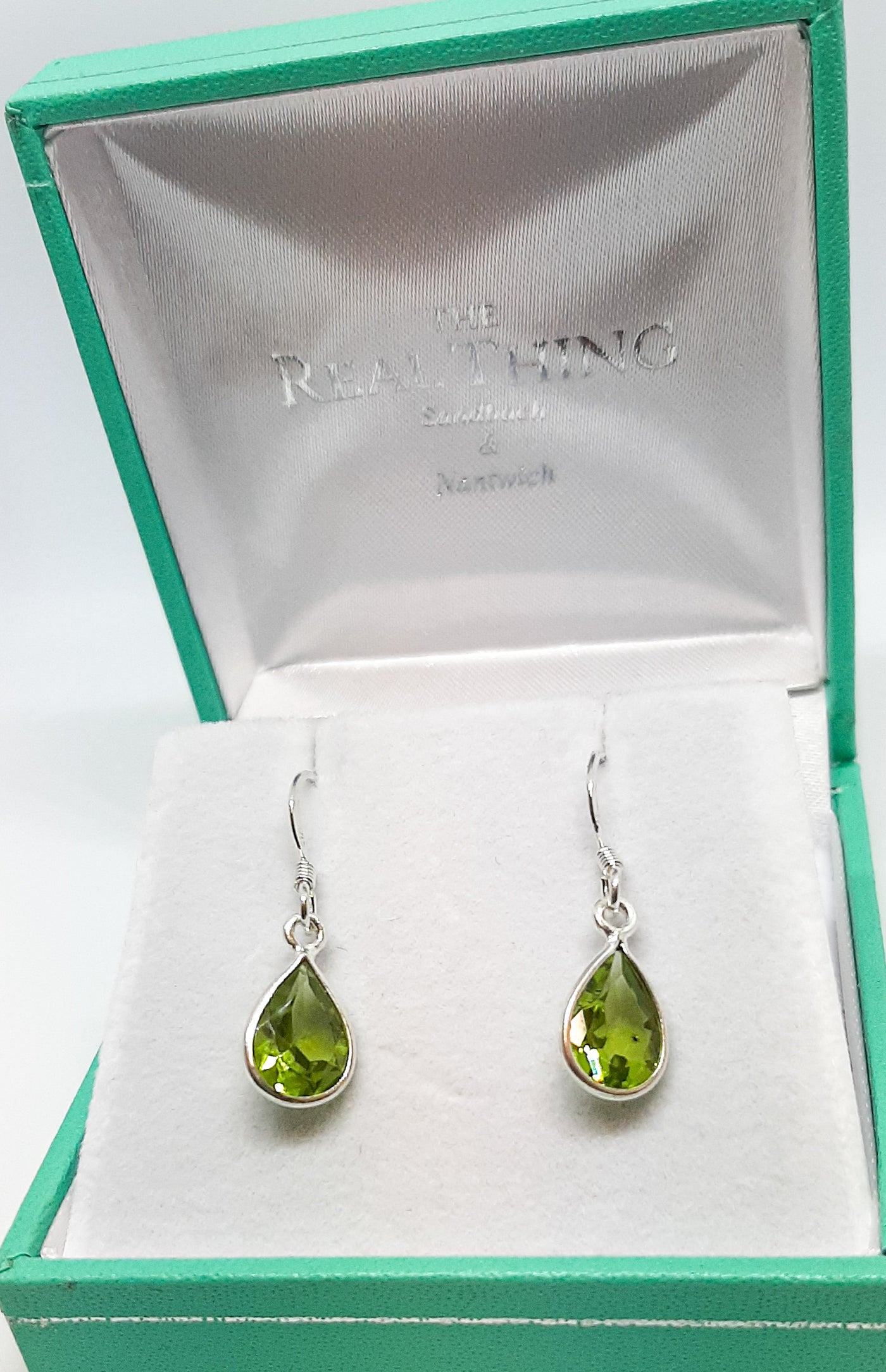 Peridot Tear Drop Earrings