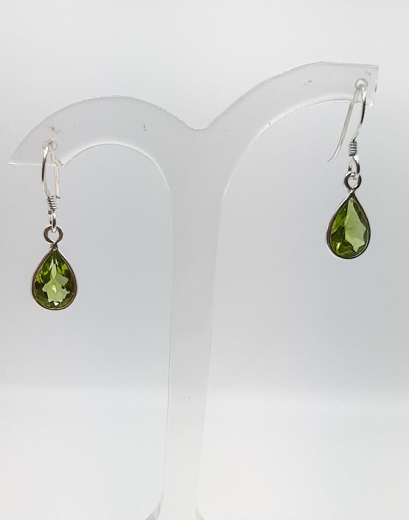 Peridot Tear Drop Earrings