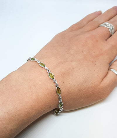 Marquis Peridot Bracelet