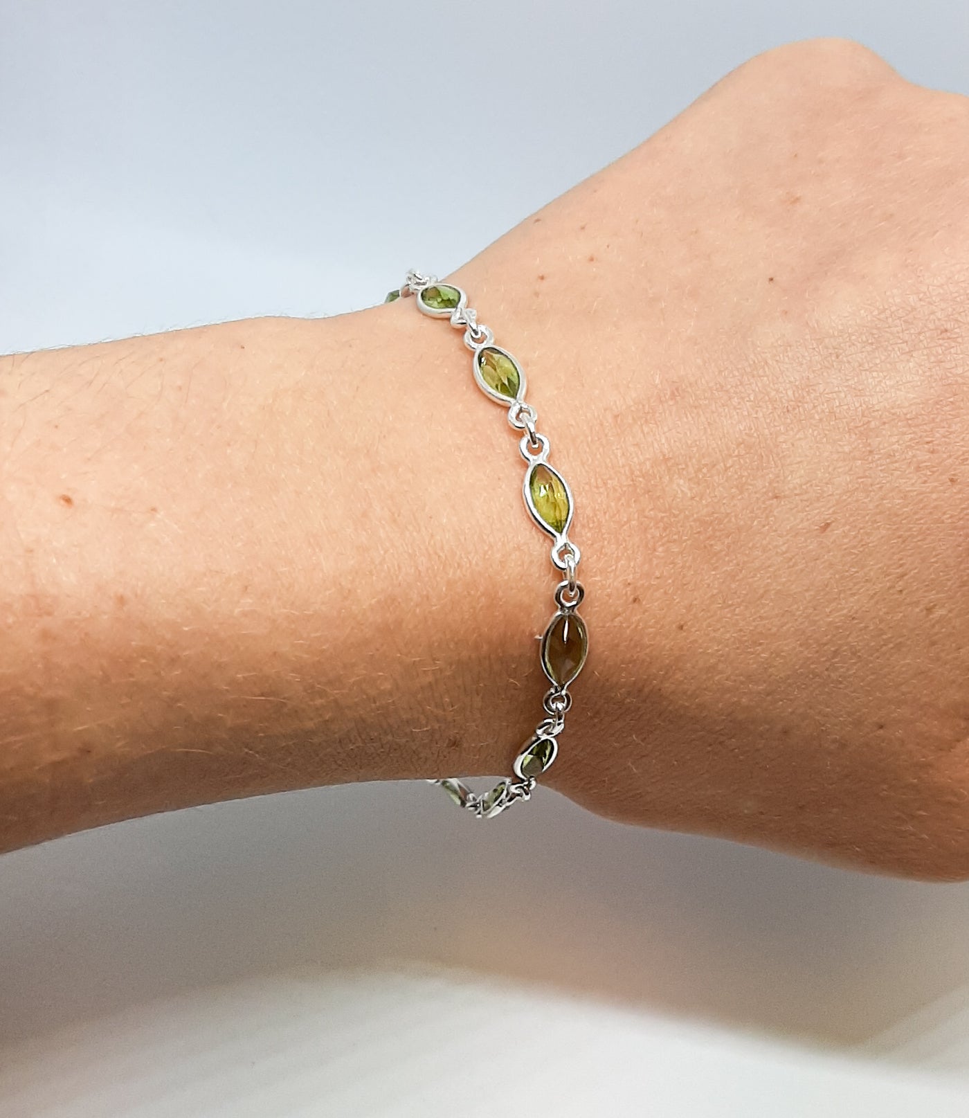 Marquis Peridot Bracelet